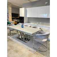 Стіл мармуровий Victoria хром